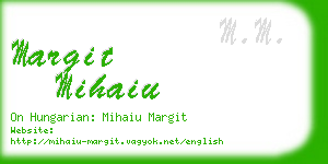 margit mihaiu business card